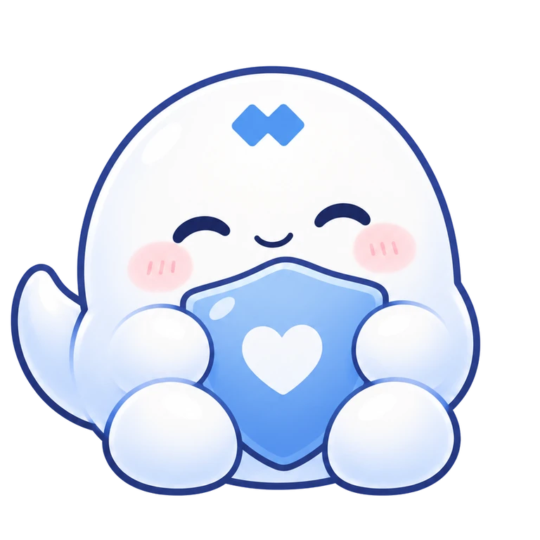 Noor holding a shield with a heart